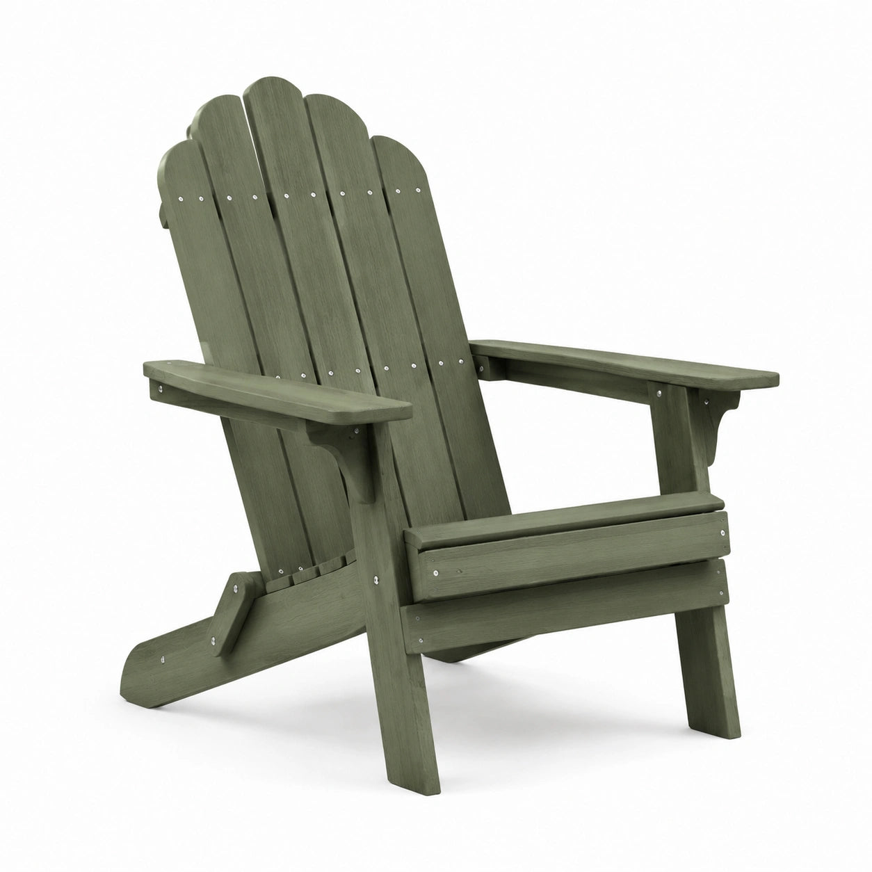 Adirondack Stuhl Kiefernholz Olivgrün 87x74x88 cm