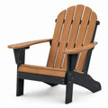 Adirondackstuhl aus Holzverbundstoff Schwarz/Braun