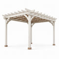 Pergola aus Kiefernholz 300x300 cm Weiß