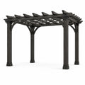 Gartenpergola aus Kiefernholz Dunkelgrau 300x300x250 cm