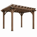 Holzpergola 300x300 cm Braun