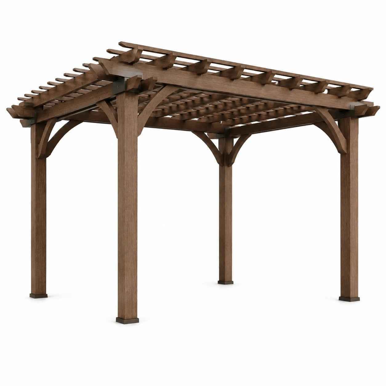 Holzpergola 300x300 cm Braun