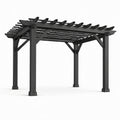 Stahl Pergola Schwarz 300x400 cm