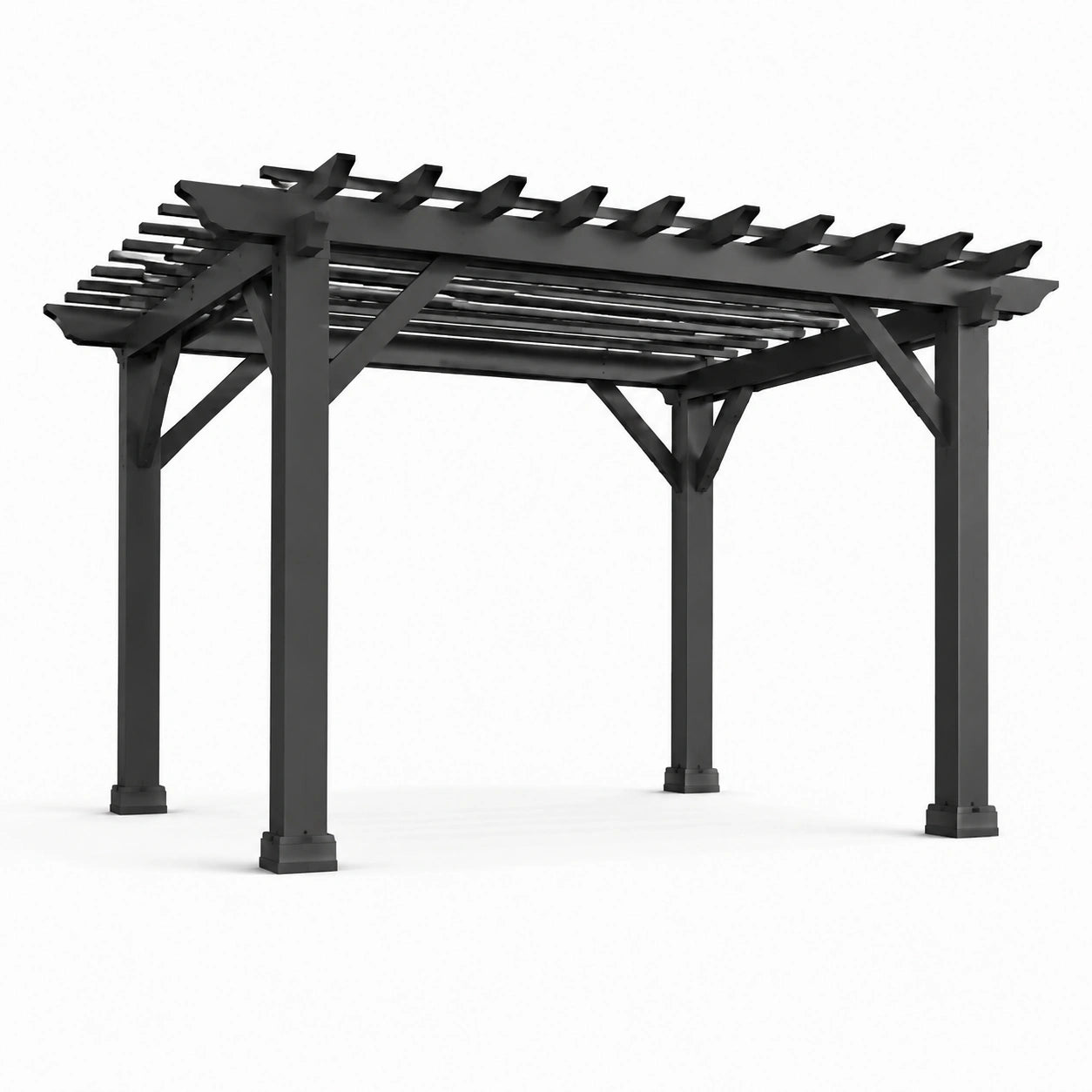 Stahl Pergola Schwarz 300x400 cm