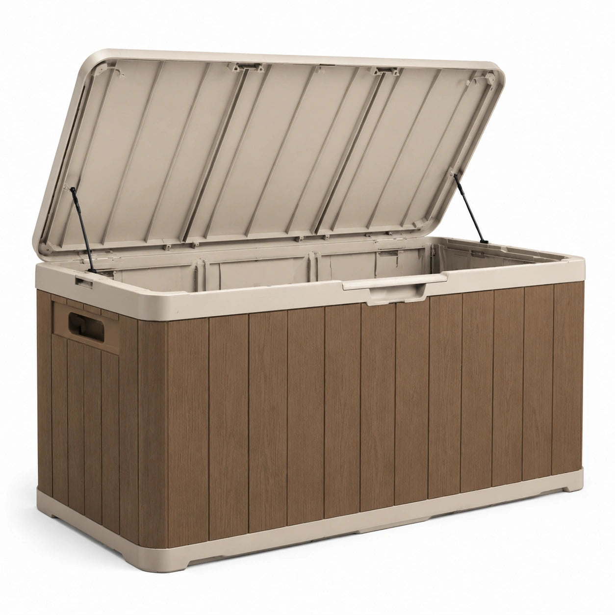 Gartenbox Polypropylen Braun Beige 130cm x 60cm x 60cm