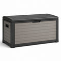 Kunststoff-Gartenbox Anthrazit/Hellgrau 120x50x60cm