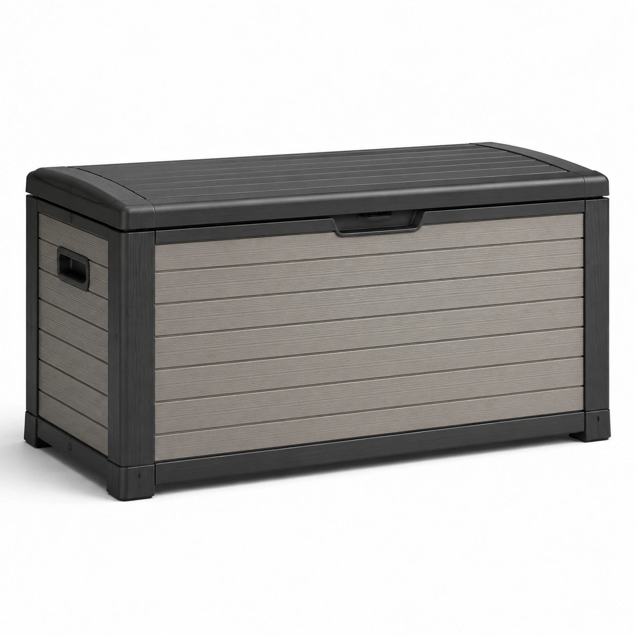 Kunststoff-Gartenbox Anthrazit/Hellgrau 120x50x60cm