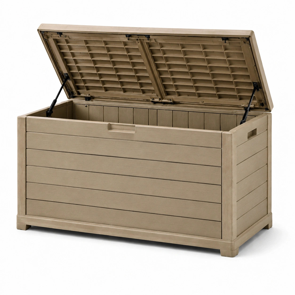 Kunststoff Gartenbox Taupe 150cm x 70cm x 60cm