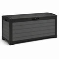 Kunststoff Gartenbox Polypropylen Anthrazit 120 x 56 x 63 cm
