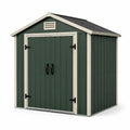 Metall Gerätehaus Grün 213x130x173 cm