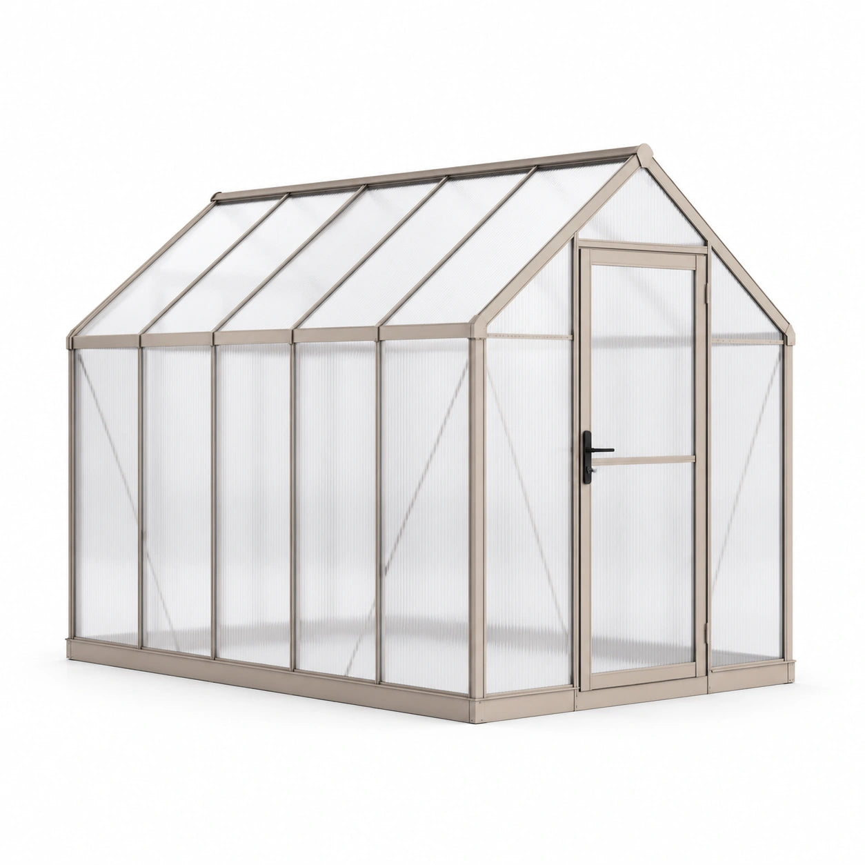Aluminium Gewächshaus mit Polycarbonatplatten