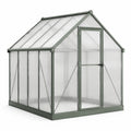 Aluminium Gewächshaus mit Polycarbonat Grau 200x150x200cm