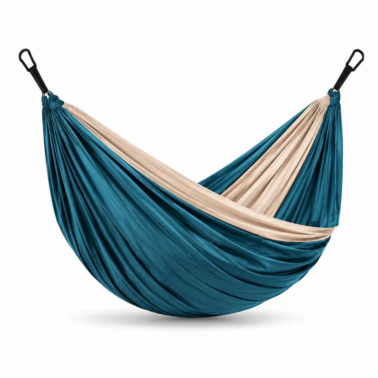 Hängematte Nylon Blau/Beige 280x140 cm